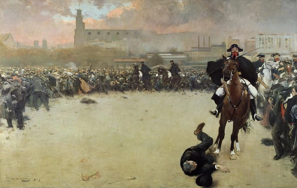 Ramon Casas - La Carica o Barcellona 1902, Museo della Garrotxa